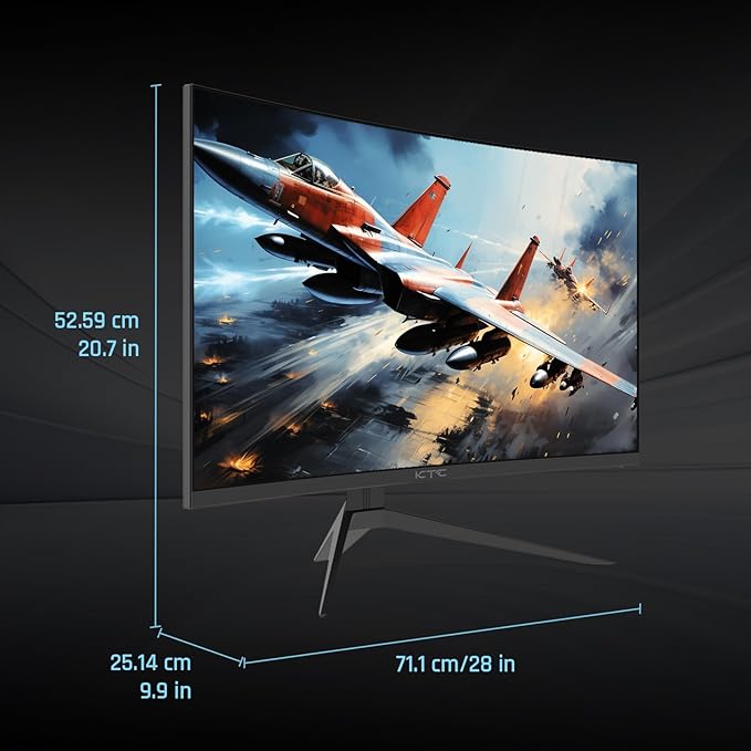 KTC 32 inch 240Hz Curved Gaming Monitor, 1080P Curved Monitor 1ms, H32S17F | 1500R, Adaptive Sync, HDR10, 125%sRGB, HDMI 2.0 x2 & DP1.4 x1, VESA, Tilt Adjustable, for Xbox PS5 Switch, Black