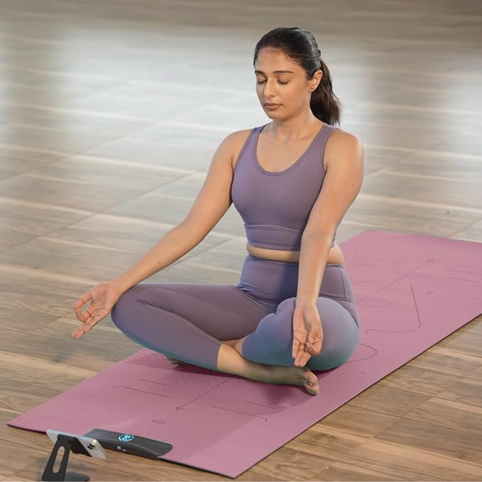 Smart Mat Gen3 - Dark Grey| AI Powered Yoga Mats For Home Workout | Lightweight Yoga Mats of 6mm | Real Time Tracking Exercise Mats For Men & Women