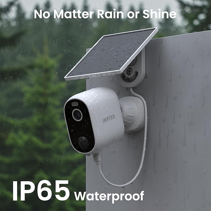 Security Cameras Wireless Outdoor-Solar&Battery Powered 2K 2.4G Cameras for Home Security, Instant Alert, AI Human Detection, Color Night Vision, 2-Way Talk, SD Storage, Work with Alexa, Z1 4P