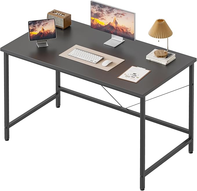 Mericonia 32x16 Inch Computer Desk, 0.6" Thick Small Office Table | Modern Simple Style, Small Study & Writing Table for Home Bedroom Work, Black