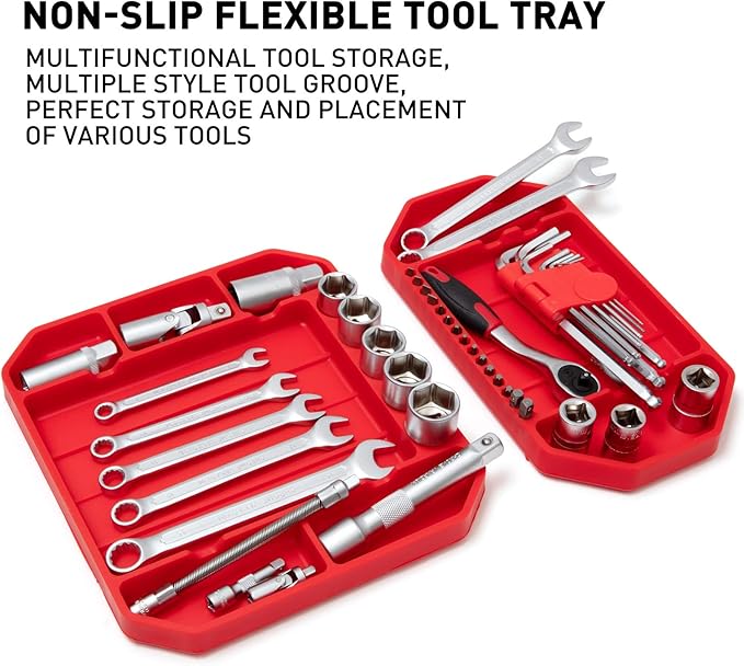 3pcs Large Non-Slip Flexible Silicone Tool Tray, Mechanic Tool Mat, Tool Organizer, Tool Storage, Tool Holder, Grip Mats, No Magnets, Christmas Day Gift for Men, Father’s Day Gift