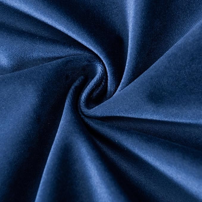 20x20 Decorative Velvet Throw Pillow Covers Set of 2 for Couch,Navy Blue | Soft Cushion Cases with Invisible Zipper for Modern Sofa Bed Living Room Bedroom Home Decor
