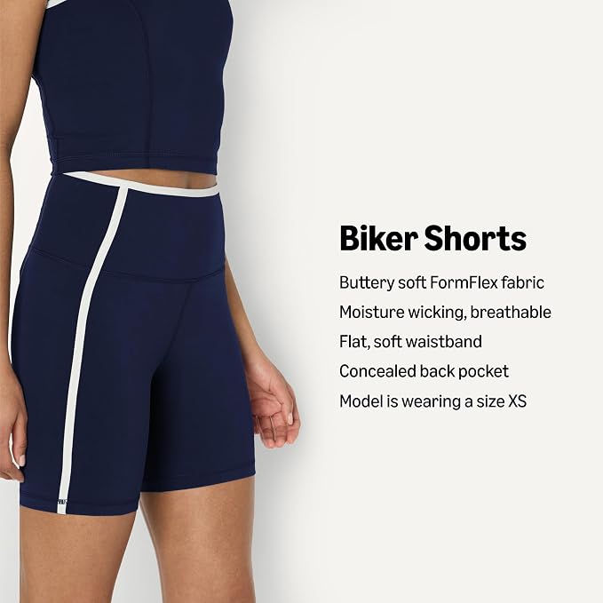 Amazon Essentials Women's Active FormFlex Buttery Soft High Waist Biker Shorts