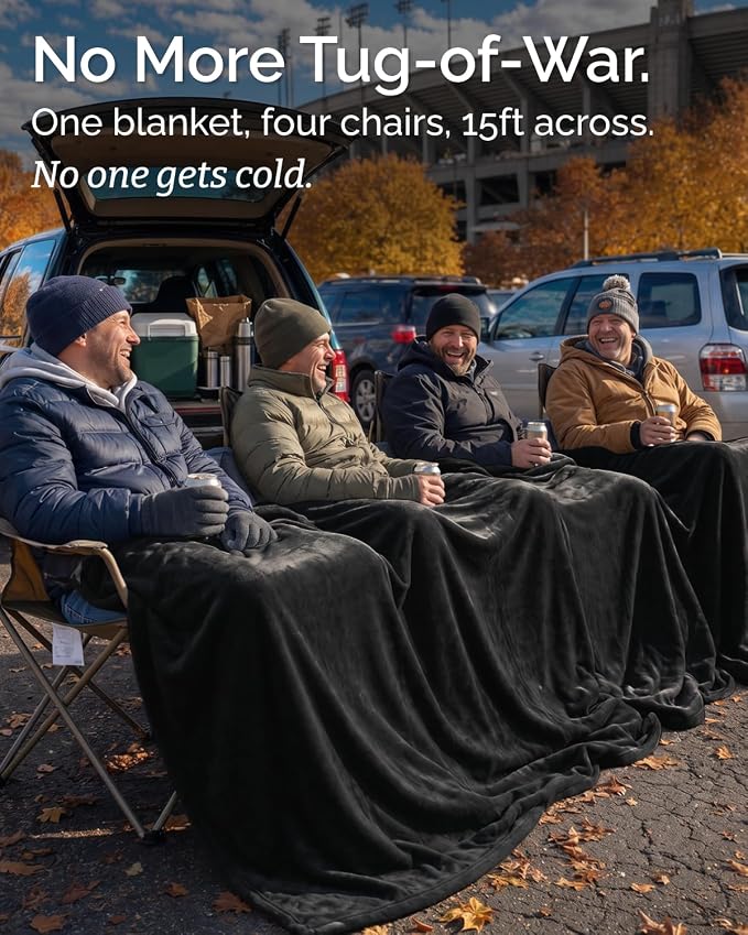 Ultra Soft Fleece Blanket Oversized King Size - Flannel Fleece Luxury Blanket - Lightweight for Couch Bed Chair - Thick, Warm and Breathable - All Season Cozy, Black