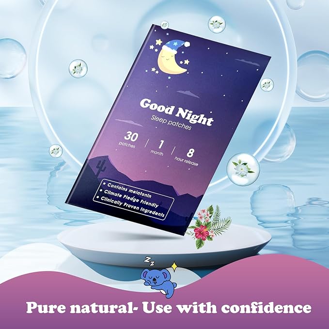 Sleep Patches, 30 Pack Upgraded Deep Sleep Patches for Adults, All Natural Deep Patch, for Men and Women, Highly Breathable and Suitable for Hot Weather，Easy to Use That Last All Night