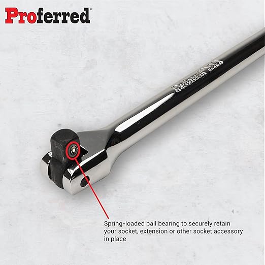 Proferred S41101 Flex Handle, Breaker Bar, 3/8" Drive, 10"
