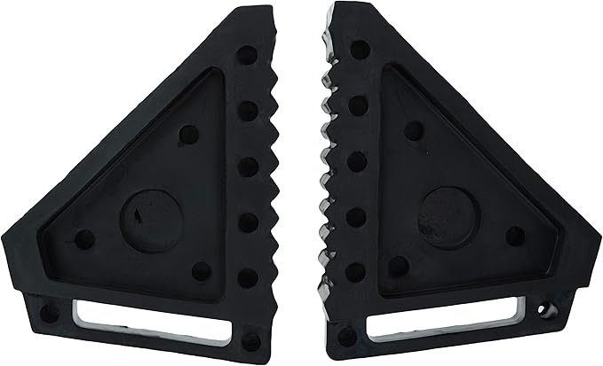 MoJack MJ-PRO 750-Pound Lift for Tractors and MAXXHAUL Solid Rubber Heavy Duty Black Wheel Chock 2-Pack
