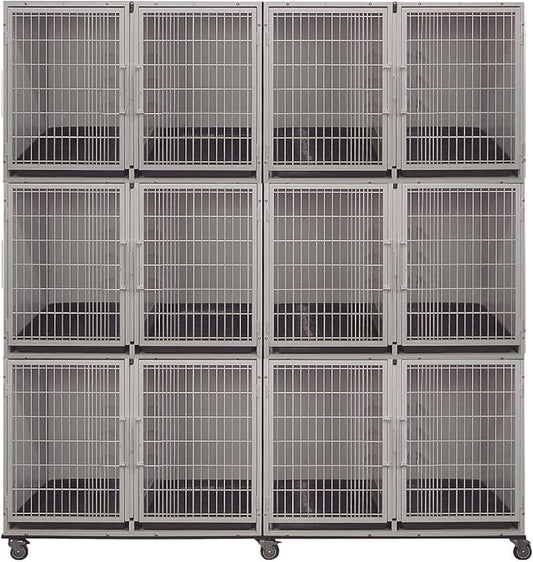 6 or 12 Unit Modular Powder Coated Cage Bank Kit