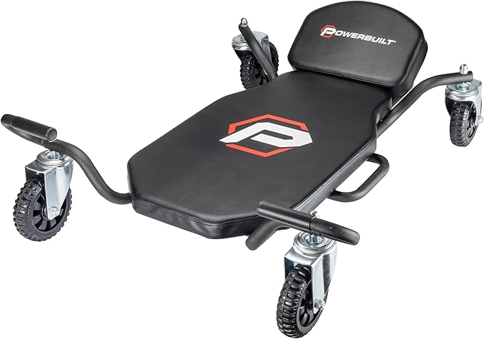 Powerbuilt Big Wheel Creeper, Overlanding, Off Road Wheels, Adjustable Head Rest - 642955ECE