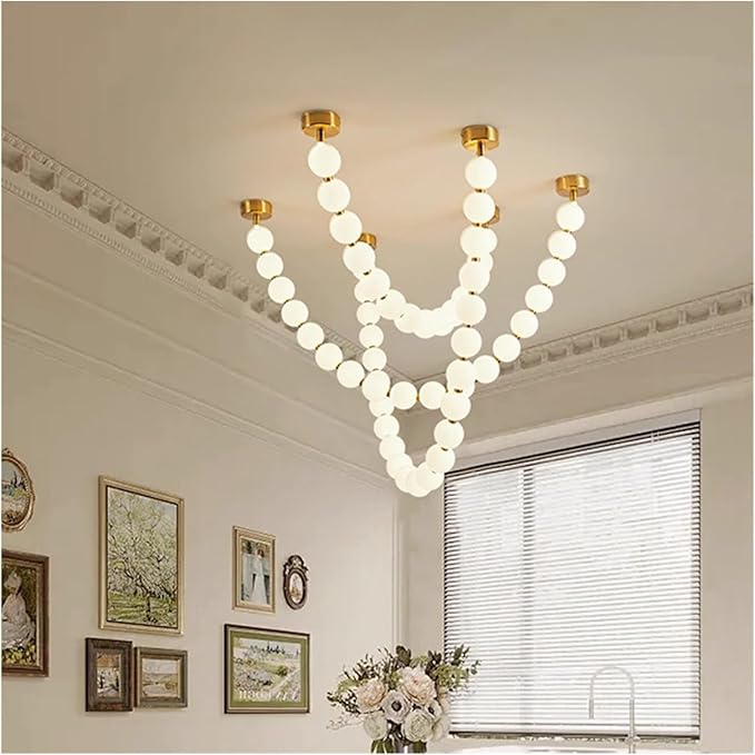 Modern Chandelier, Modern Home Decor led Lights Pendant Light Lamps for Living Room Chandeliers for Dining Hanging Indoor Lighting(B 55 Heads,RC Remote dimming)