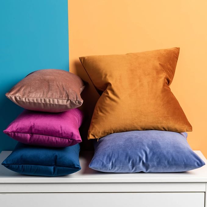 16x24 Pillow Covers Set of 2 Decorative Velvet Throw Pillow Covers,Navy | Luxury Soft Cushion Covers with Invisible Zipper for Couch Sofa Bed Living Room Bedroom Home Decor