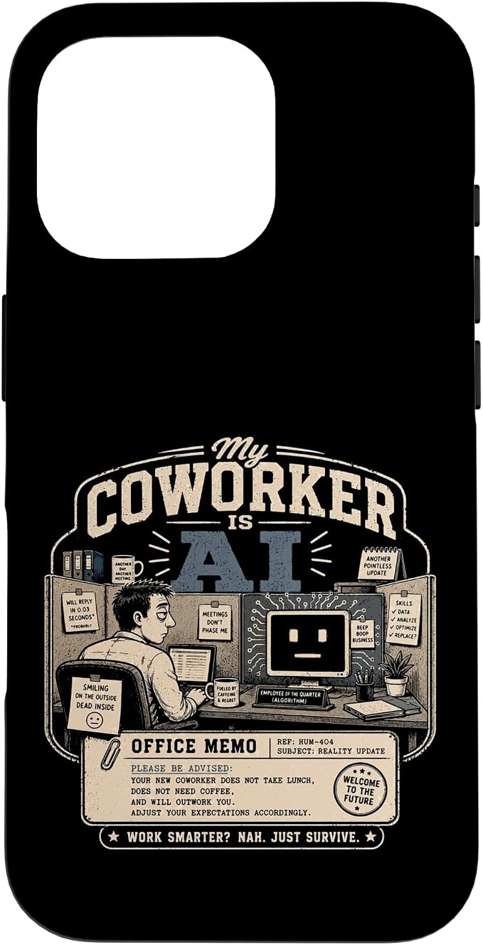 My Coworker is AI Office Humor Funny Workplace Replacement Case for iPhone 16 Pro
