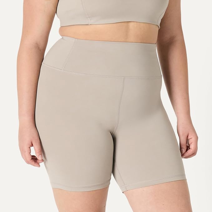 Amazon Essentials Women's Active FormFlex Buttery Soft High Waist Biker Shorts