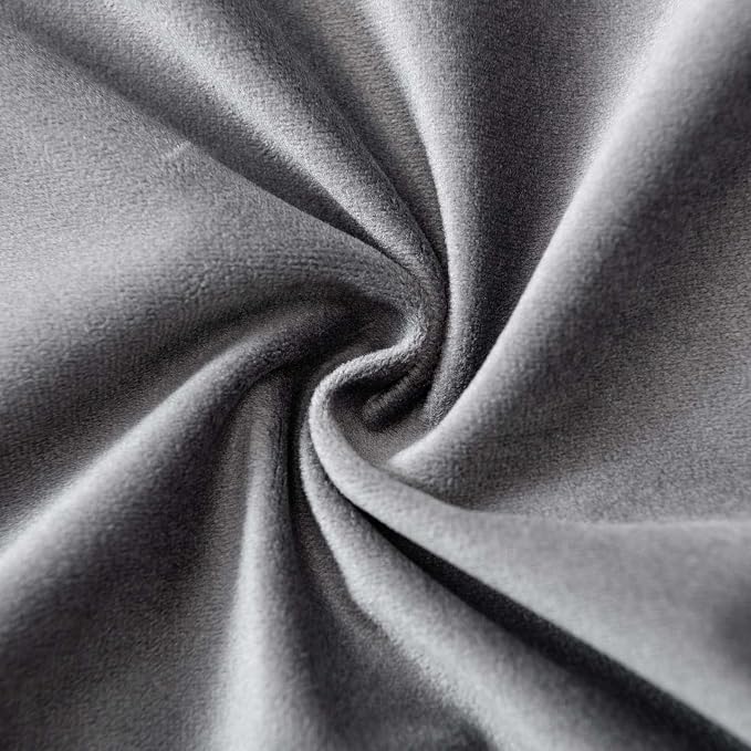 22x22 Throw Pillow Covers Set of 2 Decorative Velvet Cushion Covers,Gray | Soft Pillow Cases with Invisible Zipper for Modern Couch Sofa Bed Living Room Bedroom Home Decor