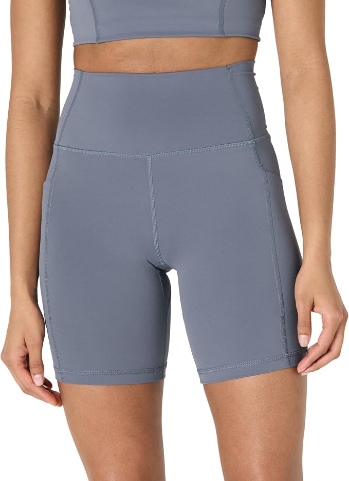 Amazon Essentials Women's Active FormFlex Buttery Soft High Waist Biker Shorts