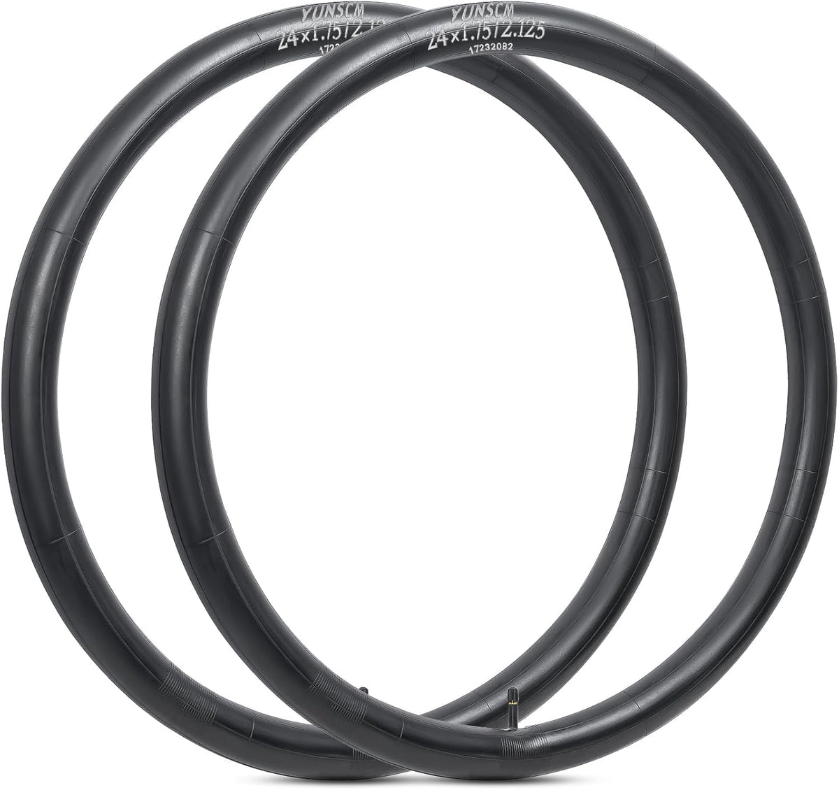 YUNSCM 24" Bike Tubes - Durable 24x1.75/2.125 AV32mm Schrader Valve for 24" Bicycles