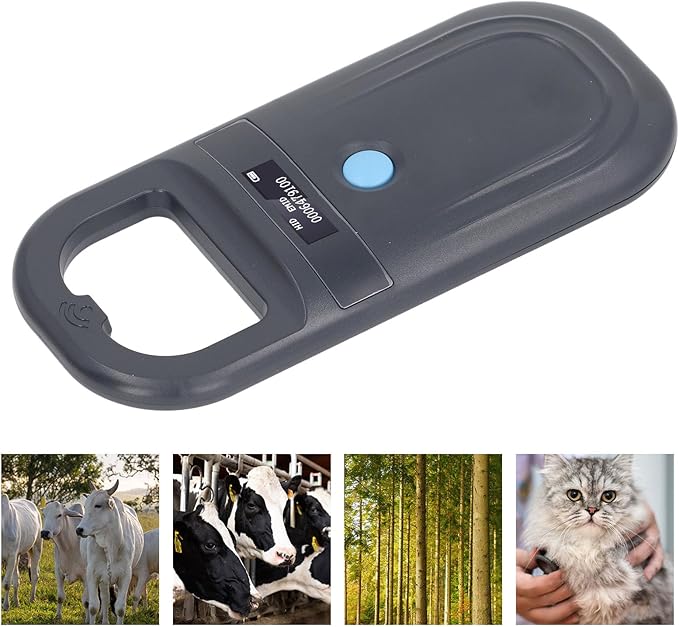 Animal Chip Scanner Handheld Pet Chip Reader for Railway Inspection, 90 Minutes Fully Charged, Sensitive Response, Non Slip Function