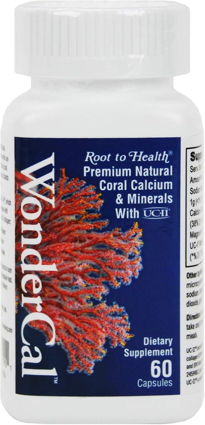 Hsu's Ginseng SKU 2955 | WonderCal, 60 Count | Coral Calcium Supplement | 许氏萬全鈣 | 60ct Bottle, B000153ROK
