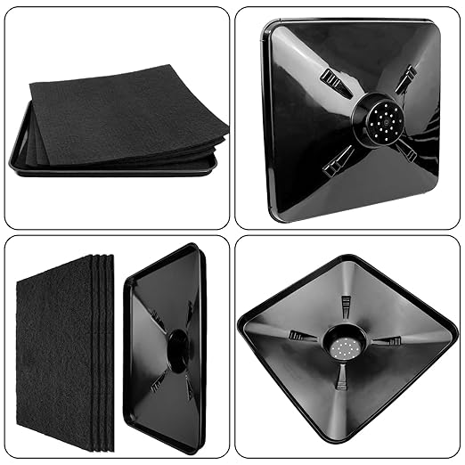 17892 Transmission Drain Pan for Lisle and 4 Pcs 22'' Oil Drain Splash Pad, 87031 87032 Large Transmission Fluid Pan Oil Drain Pan Suitable for Lisle Under Car and Most Transmission Drain Funnel