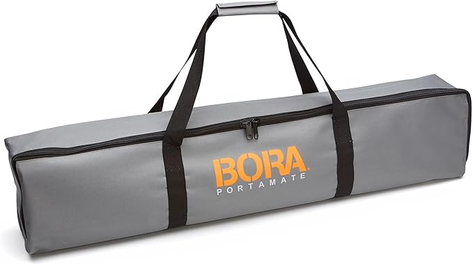 Bora Centipede Folding Work Table - Portable Workbench, 24 x 48 in Work Surface, 1500 lb Capacity, Perfect 30" Working Height, Complete Kit with Accessories, 6 X Cups, Non-slips, 3 Quick Clamps, 2 Cord Hooks, Carry Bag. CK625