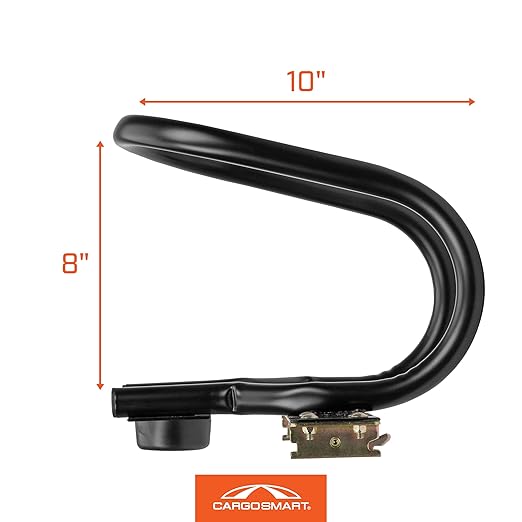 CargoSmart Motorcycle Wheel Chock — Connects to X-Track and E-Track Systems — Fits Up to 7” Wide Tires