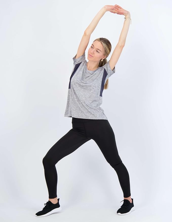 5 Pack Women's Dry Fit Short Sleeve Athletic Gym Workout Running Tops | Available in Plus Size, Exercise, Sports, Fitness, Quick Dry, Cooling, Moisture Wicking, Loose Basic Tees, Yoga, Pilates
