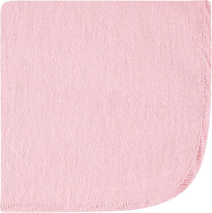 Hudson Baby Unisex Baby Flannel Cotton Washcloths 12-Pack, Girl New Elephant, One Size