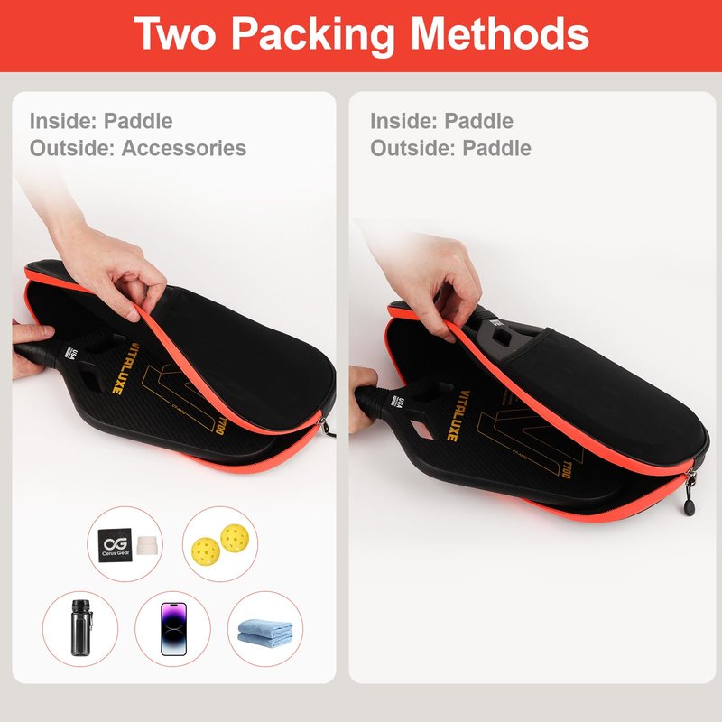 VITALUXE Pickleball Bag, Pickleball Paddle Cover/Case, Universal Size, Accessory for Gift, Compatible with USAPA Standard Rackets for Men & Women