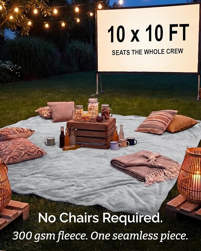 Ultra Soft Fleece Blanket Oversized King Size - Flannel Fleece Luxury Blanket - Lightweight for Couch Bed Chair - Thick, Warm and Breathable - All Season Cozy, Grey