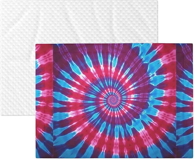Reversible Dog Blanket for Beds Couches, Tie Dye, Double Sided Cat Blanket with Textured Dot Feel and Smooth Feel for Seasonal Comfort All Year