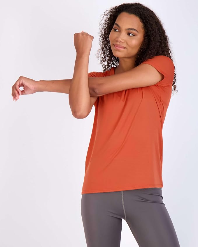 5 Pack Women's Dry Fit Short Sleeve Athletic Gym Workout Running Tops | Available in Plus Size, Exercise, Sports, Fitness, Quick Dry, Cooling, Moisture Wicking, Loose Basic Tees, Yoga, Pilates