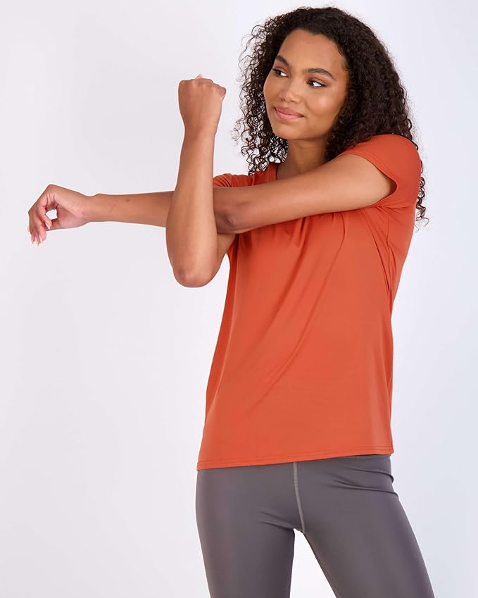 5 Pack Women's Dry Fit Short Sleeve Athletic Gym Workout Running Tops | Available in Plus Size, Exercise, Sports, Fitness, Quick Dry, Cooling, Moisture Wicking, Loose Basic Tees, Yoga, Pilates