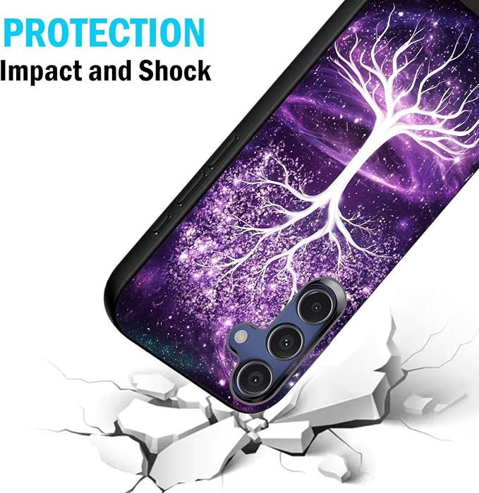 Designed for Galaxy A16 5G Phone Case,Slim Silicone Shockproof Protective Case for Galaxy A16 5G 6.7 inch,Life Tree