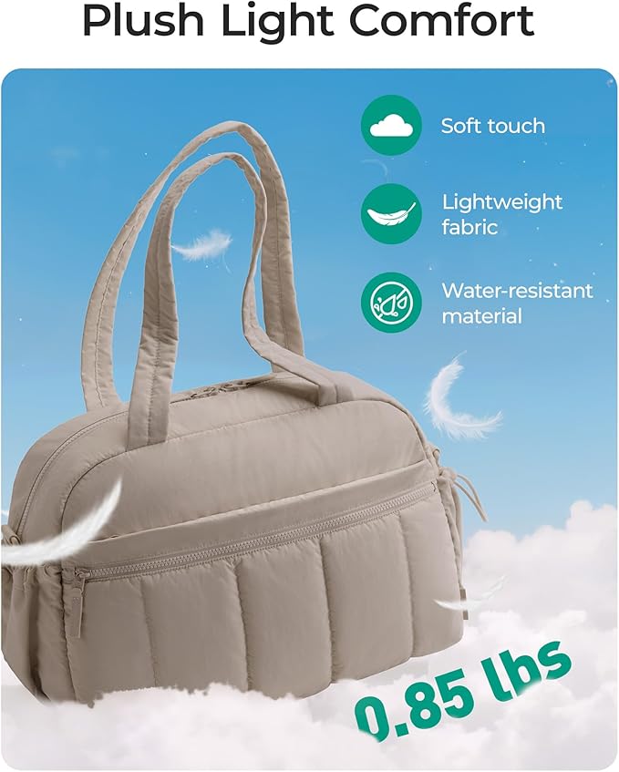 BAGSMART Duffle Bag for Travel, Gym Bag for Women, Weekender Carry on Bag | PVC Wet Pocket, Airline Approved Personal Carry-on Size, Fits Under-seat, One Bag for Gym, Travel, Hospital, Overnight