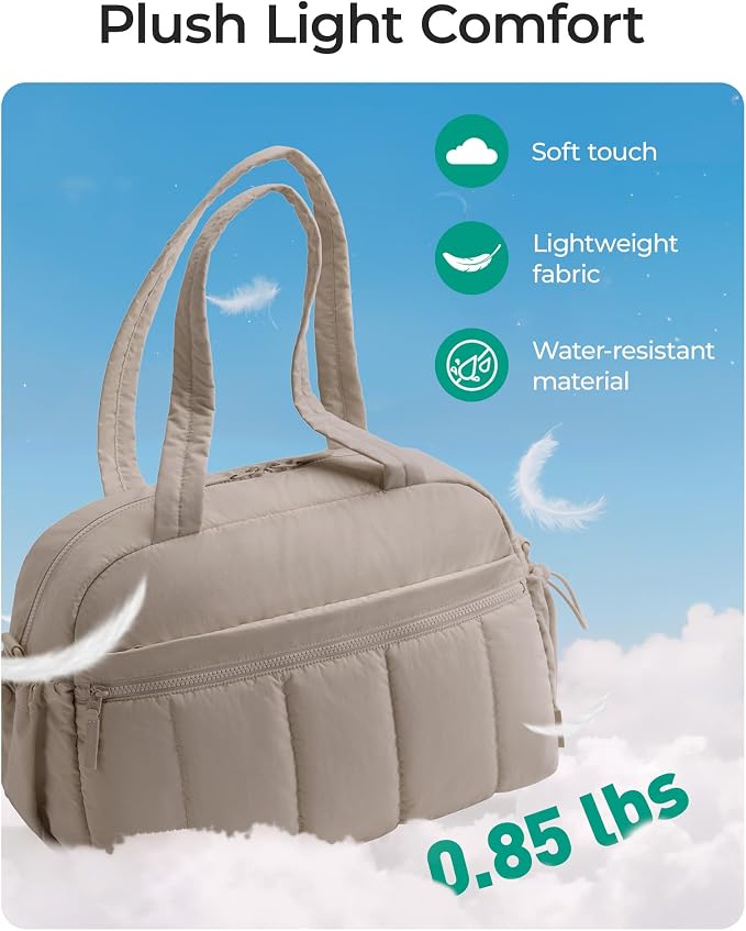 BAGSMART Duffle Bag for Travel, Gym Bag for Women, Weekender Carry on Bag | PVC Wet Pocket, Airline Approved Personal Carry-on Size, Fits Under-seat, One Bag for Gym, Travel, Hospital, Overnight
