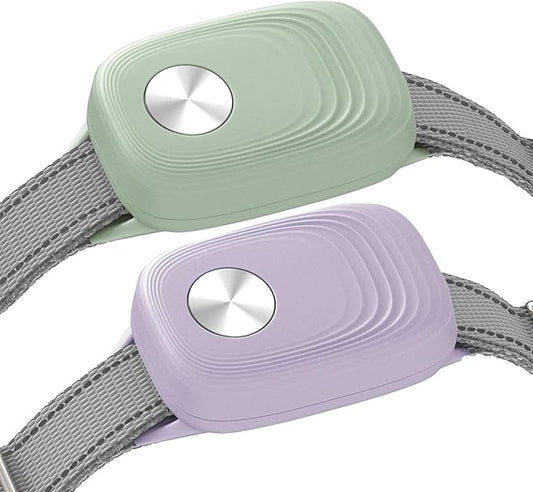 Automatic Pet Door Collar - Compatible with High Tech Pet Doors (Replaces MS-4, MS-5), Purple and Green, 2PK