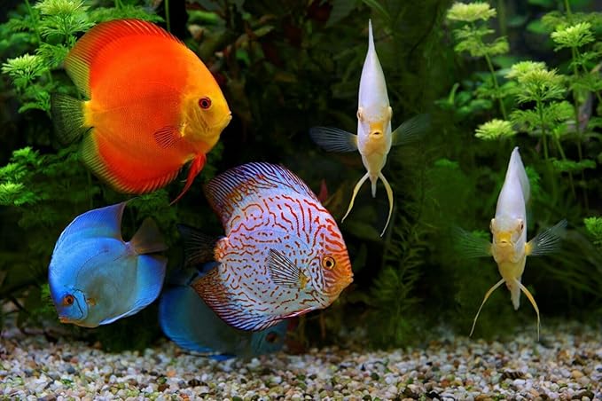 Aquatic Foods Inc. 30% Spirulina Premium Flakes for African Cichlids, All Central and South American Cichlids, Koi, Pond Fish, All Community Tropical Fish...WL…5-lbs Poly Bag