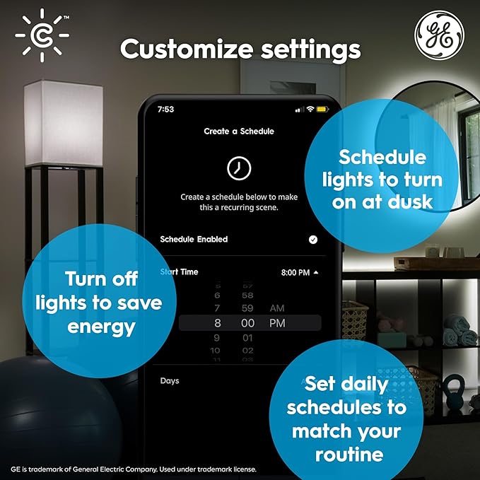 GE Cync Direct Connect LED Smart Light Strip Extension, Color Changing Strip Light, 40 Inch Extension ONLY