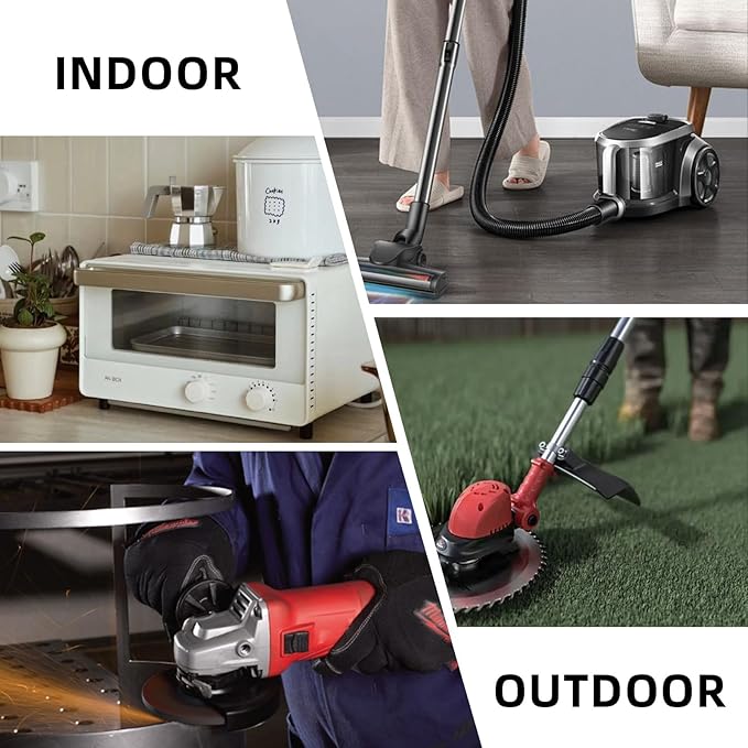 EP 50 Ft Outdoor Extension Cord - 16/3 SJTW Gray Electrical Cable with 3 Prong Grounded Plug