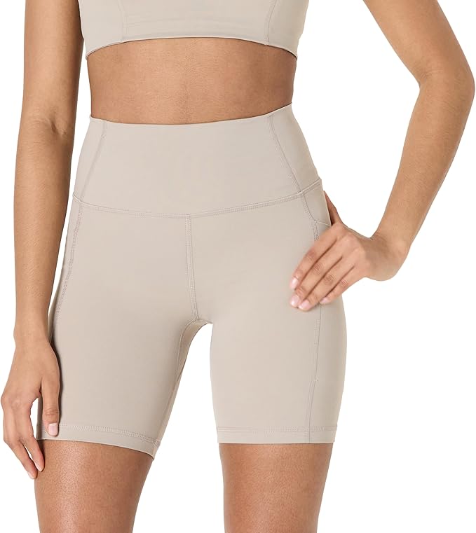 Amazon Essentials Women's Active FormFlex Buttery Soft High Waist Biker Shorts