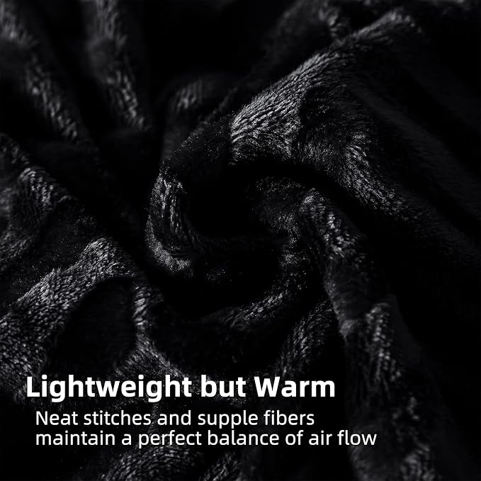 Whale Flotilla Flannel Fleece Fall Bed Blanket Twin Size, Black | Lightweight Breathable Soft Bedspread, Plush Fluffy Coverlet Chevron Design Decorative Blanket for Home Life, 60x80 Inch
