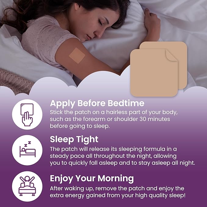 VIORY Sleep Patches for Adults Extra Strength | Easy-to-Apply Sleep Patch with Melatonin & Valerian | Relax & Wake Up Refreshed | Long-Lasting Night Comfort for Men & Women | 240 Patches