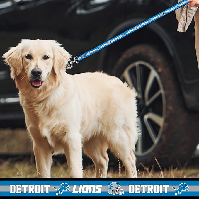NFL PET Collar Detroit Lions Dog Collar, Small Football Team Collar for Dogs & Cats. A Shiny & Colorful Cat Collar & Dog Collar Licensed by The NFL