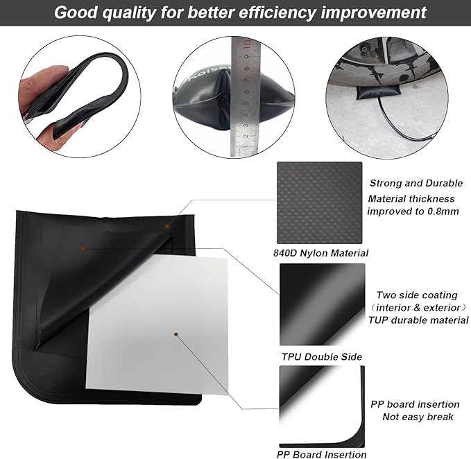 4 Pcs Air Wedge Bag Set Commercial Grade Air Wedge Bag Pump Leveling Kit Alignment Tool Inflatable Air Wedge Bag Tool Inflatable Shim Bag with 2 Plastic Wedge for Variety of Jobs