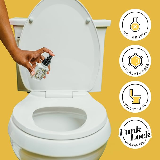 Poo-Pourri Before-You-Go Toilet Spray, Original Citrus, 4 Fl Oz, Up to 200 Uses, Bathroom Odor Deodorizer, Plant-Based with Essential Oils, for Home or Work, Lemon, Bergamot and Lemongrass Scent