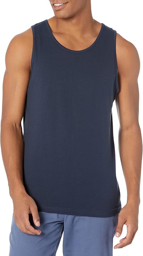 Amazon Essentials Men's Active Quick Dry Tech Stretch Moisture Wicking Lightweight Gym Tank Top