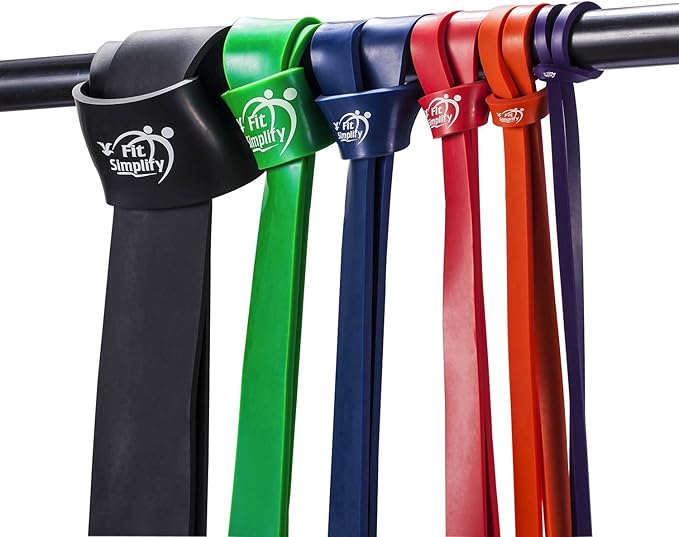 Fit Simplify Pull Up Assist Resistance Bands for Fitness, Physical Therapy, Stretching, Mobility and Exercise