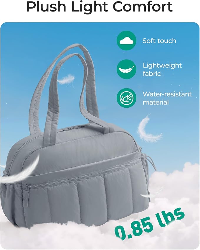 BAGSMART Duffle Bag for Travel, Gym Bag for Women, Weekender Carry on Bag | PVC Wet Pocket, Airline Approved Personal Carry-on Size, Fits Under-seat, One Bag for Gym, Travel, Hospital, Overnight