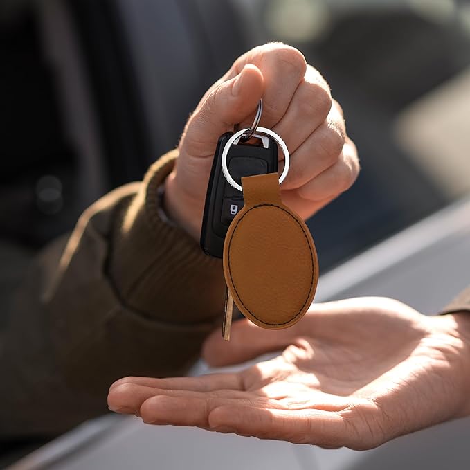 LaserGram Oval Keychain, Water Polo, Personalized Engraving Included