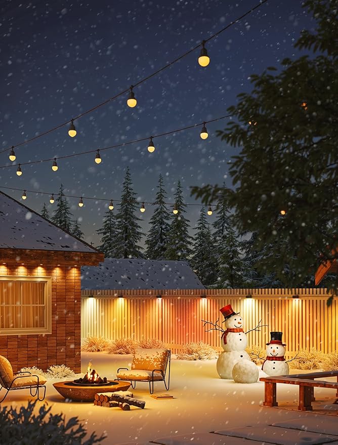 Govee RGBIC Outdoor Deck Lights, 4000K White Light, IP65 Smart Lights | 60+ scene modes, -4°F to 104°F, APP Remote or Voice Control, Work with Alexa, Matter, Google Home, for Outdoor Decor, 32.8ft